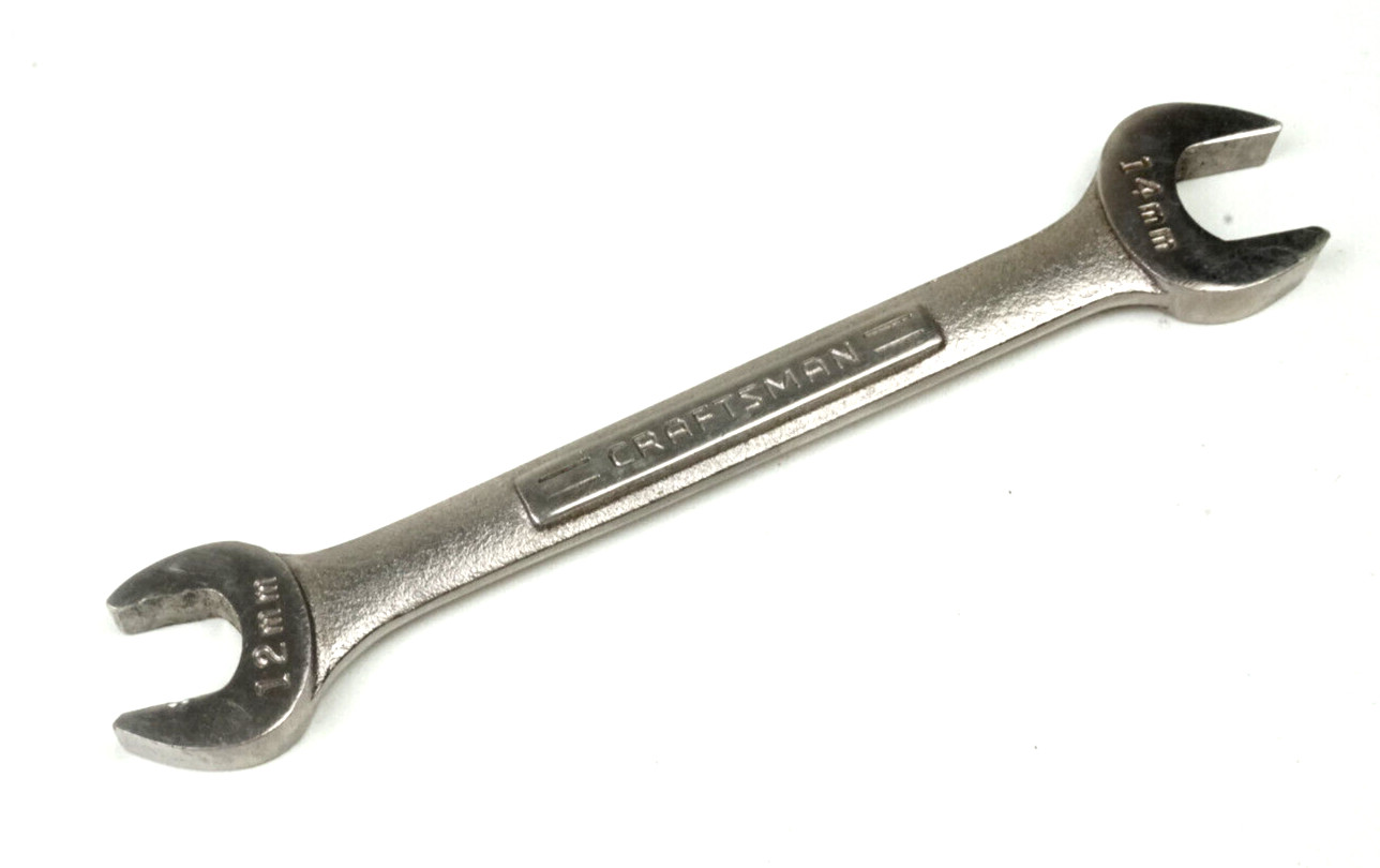 Craftsman -VV- 12mm X 14mm Open End Wrench 44506 USA