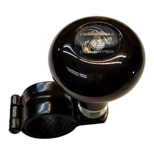 Black Steering Wheel Suicide Spinner Power Handle Knob Car Truck USMC MARINE EGA