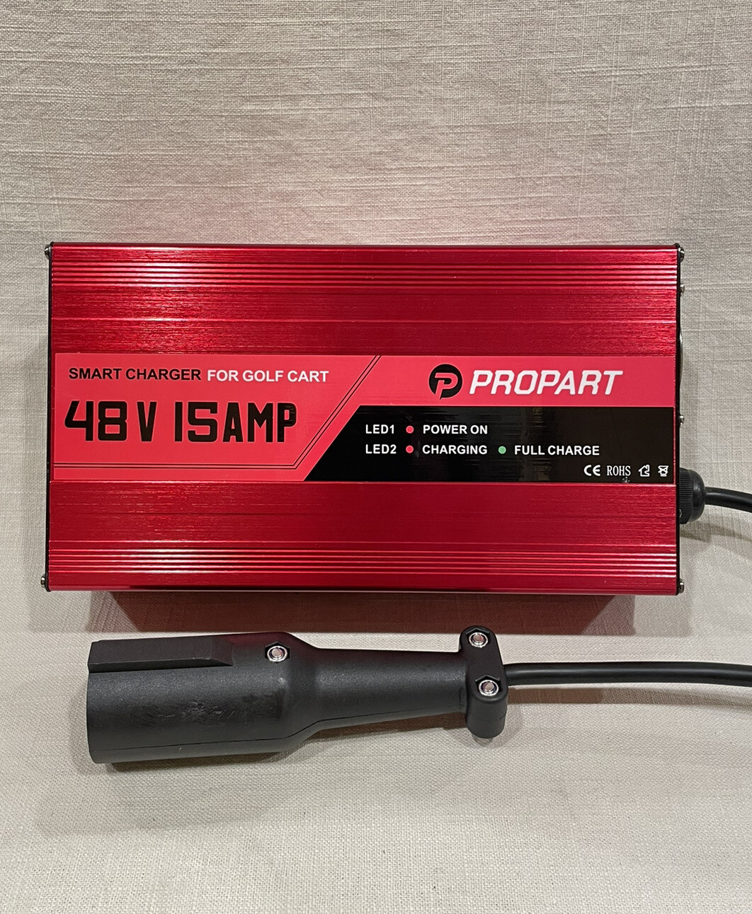 Propart Smart Charger For Golf Cart 48V 15AMP Battery Charger With Round Connect