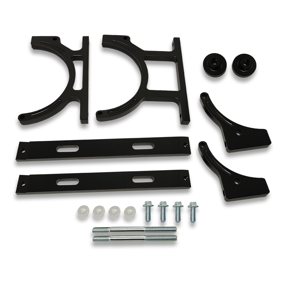 7″ Aluminum Nitrous Oxide Single Bottle Holder Bracket Black Anodized