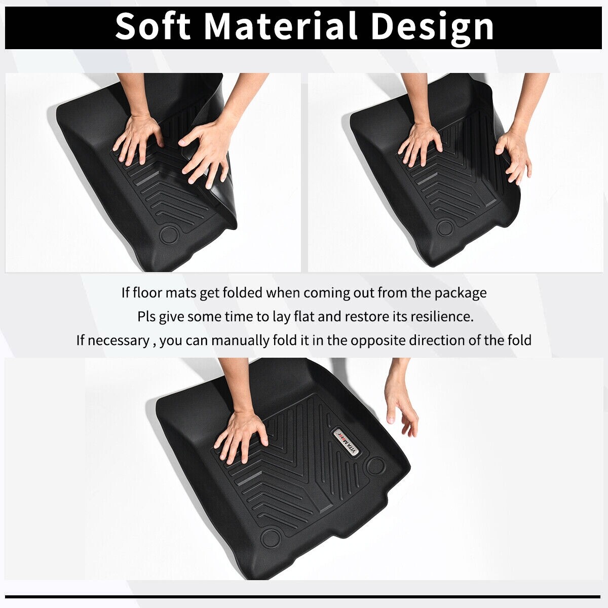 3D Floor Mats For Chevy Silverado / GMC Sierra Crew Cab 2019-2024 Weather Liner