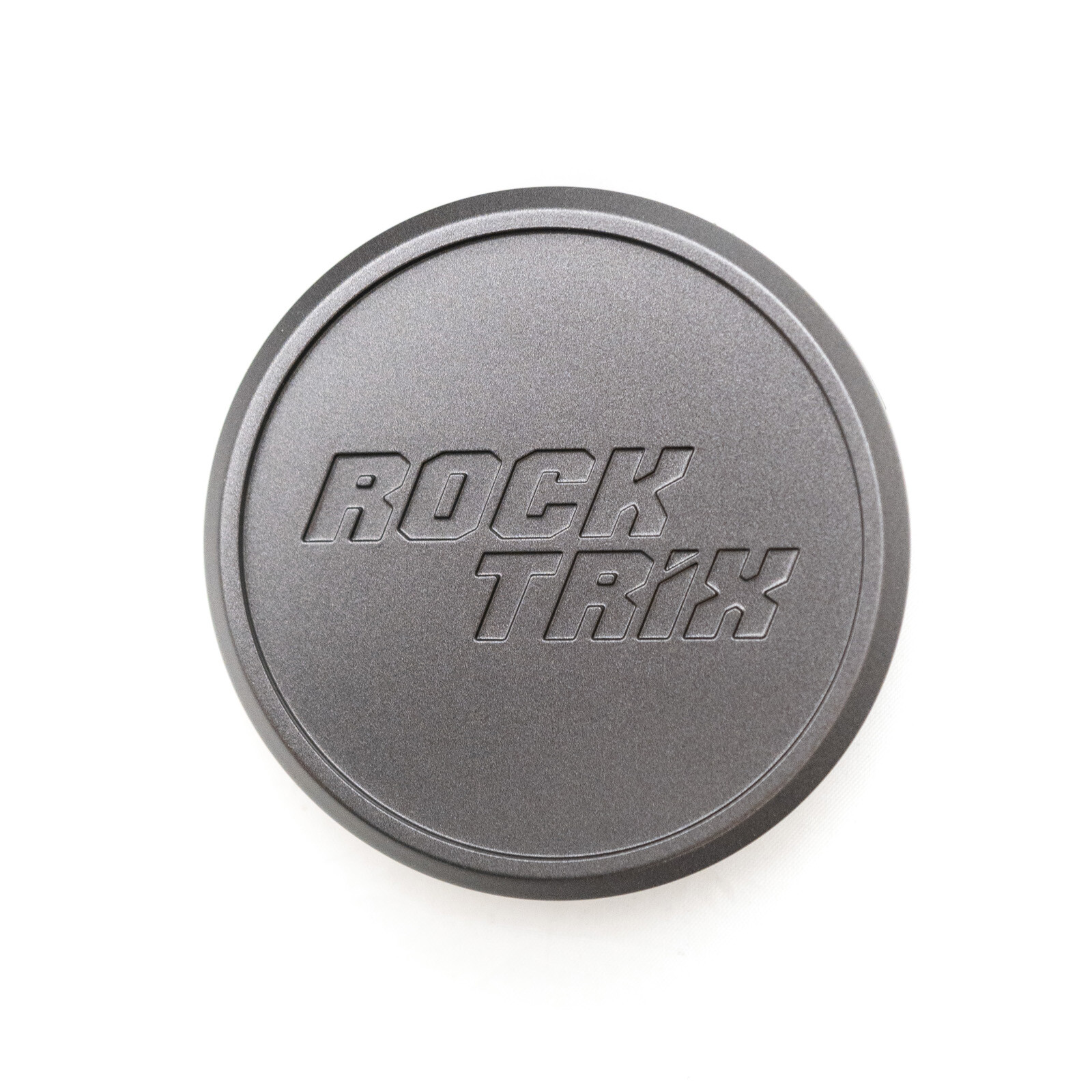 (1) RockTrix Flat Center Cap for Offroad Street ATV UTV Wheels – Matte Gunmetal