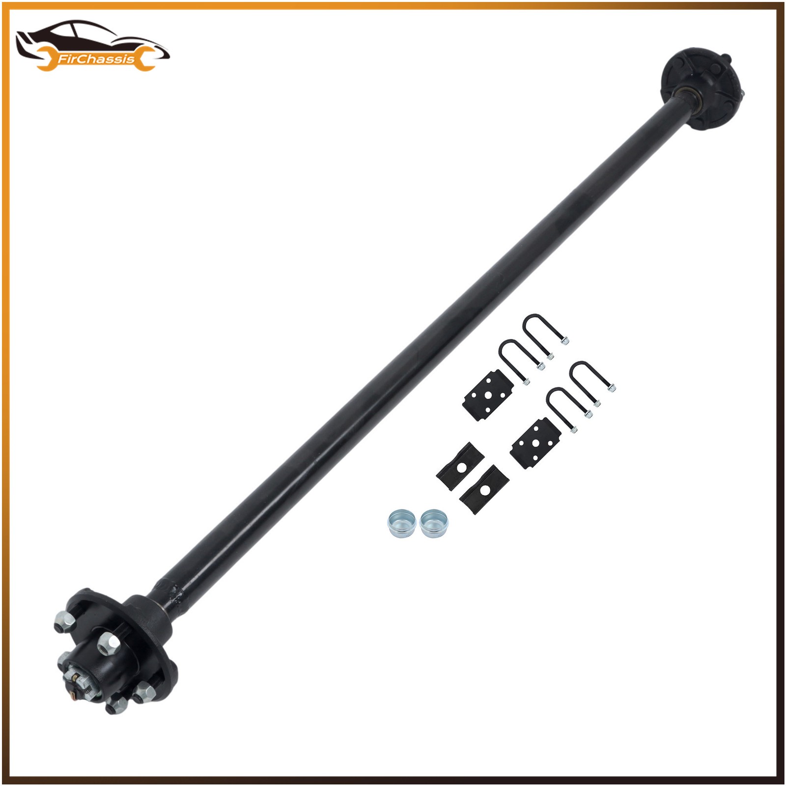 1-3/4 inch diameter 2000lbs Trailer Axle 5 lug-4.5′ 57′ Hub Face