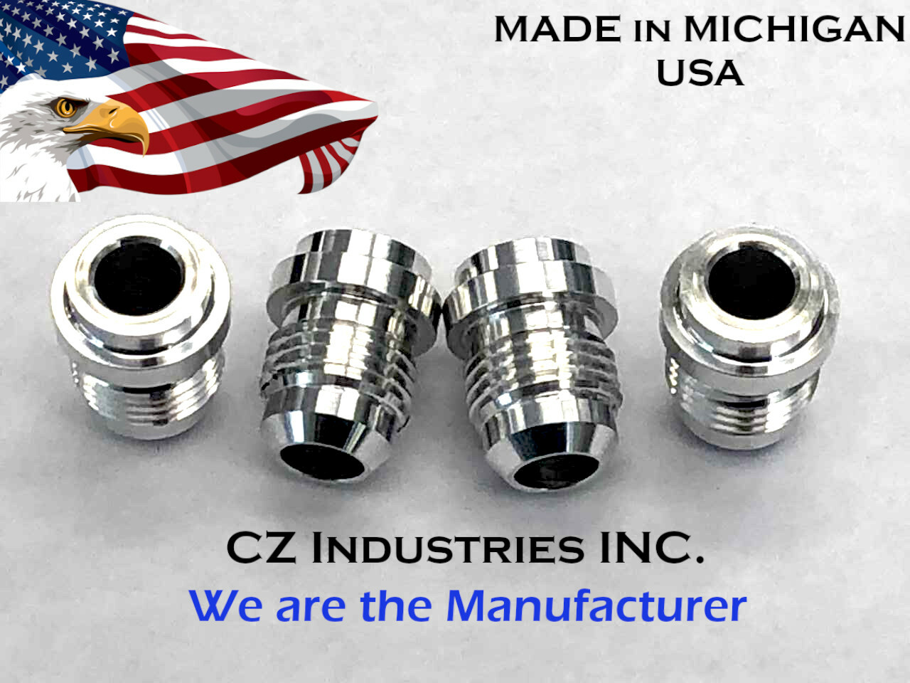 AN6, 6 AN MALE BILLET 6061T6 ALUMINUM WELD ON / WELD IN FITTING BUNG – QTY 4