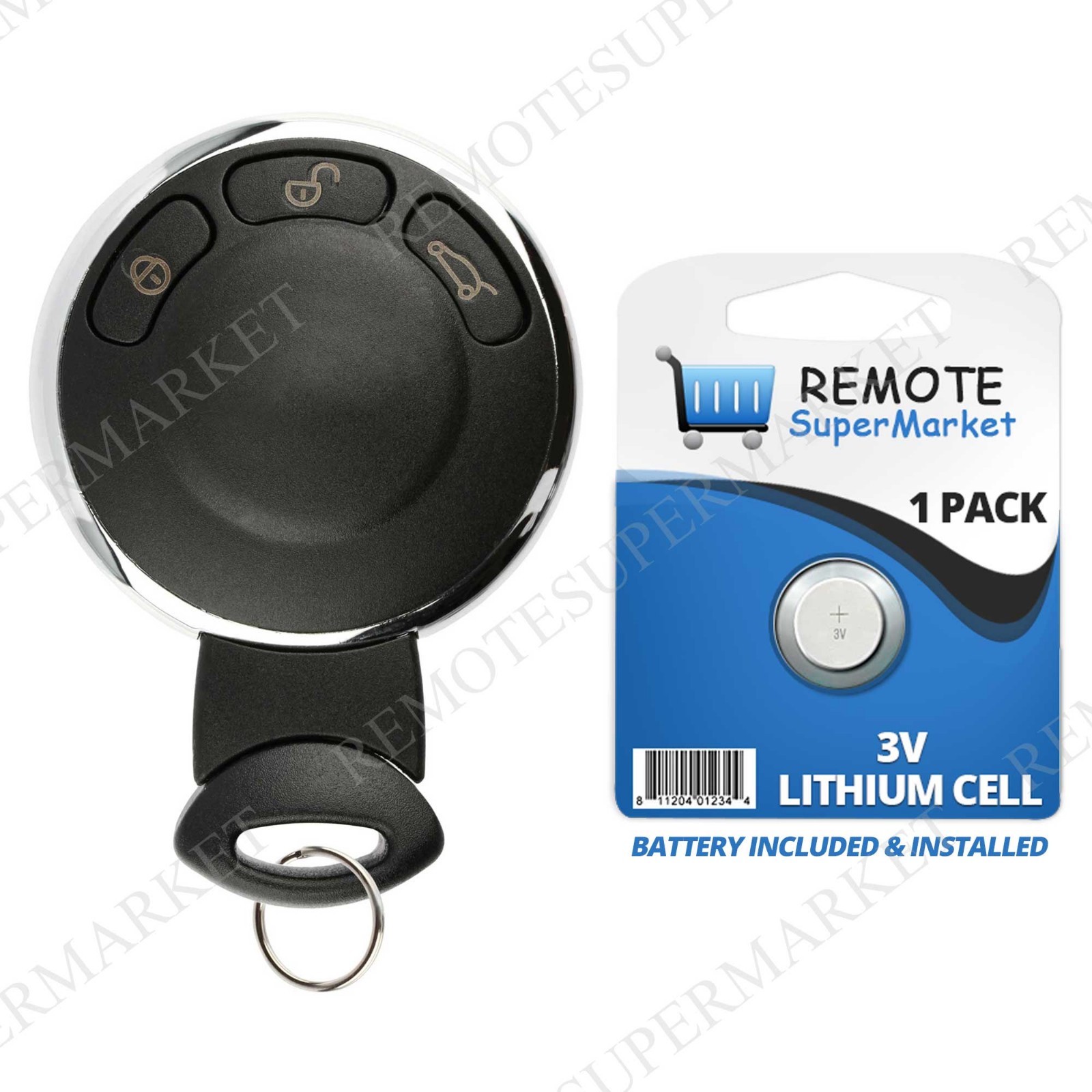 Replacement for 2007-2014 BMW Mini Cooper Smart Remote Car Keyless Entry Key Fob