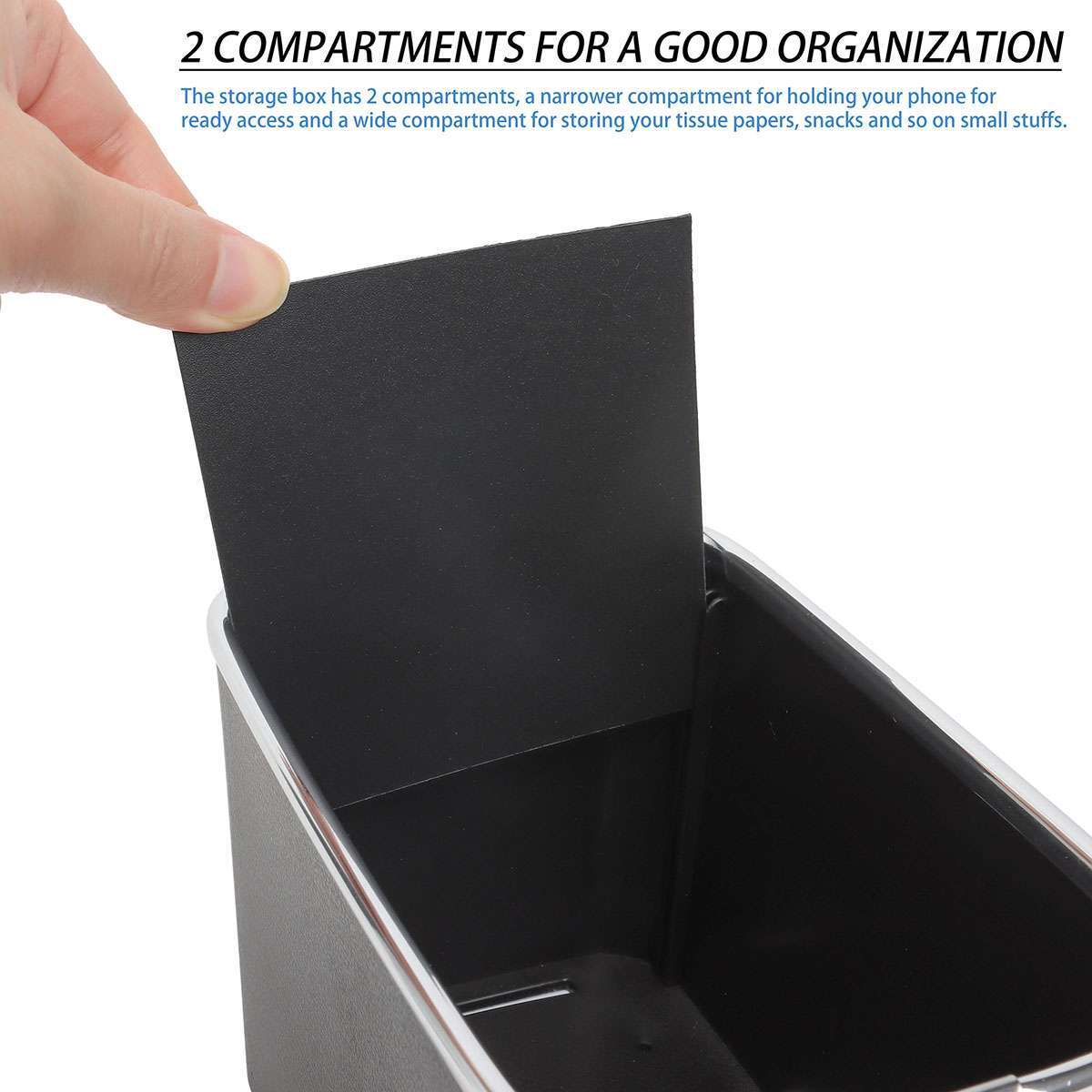 Car Auto Armrest Box Cushion Pad Center Console Storage Box With Cup Holder SALE