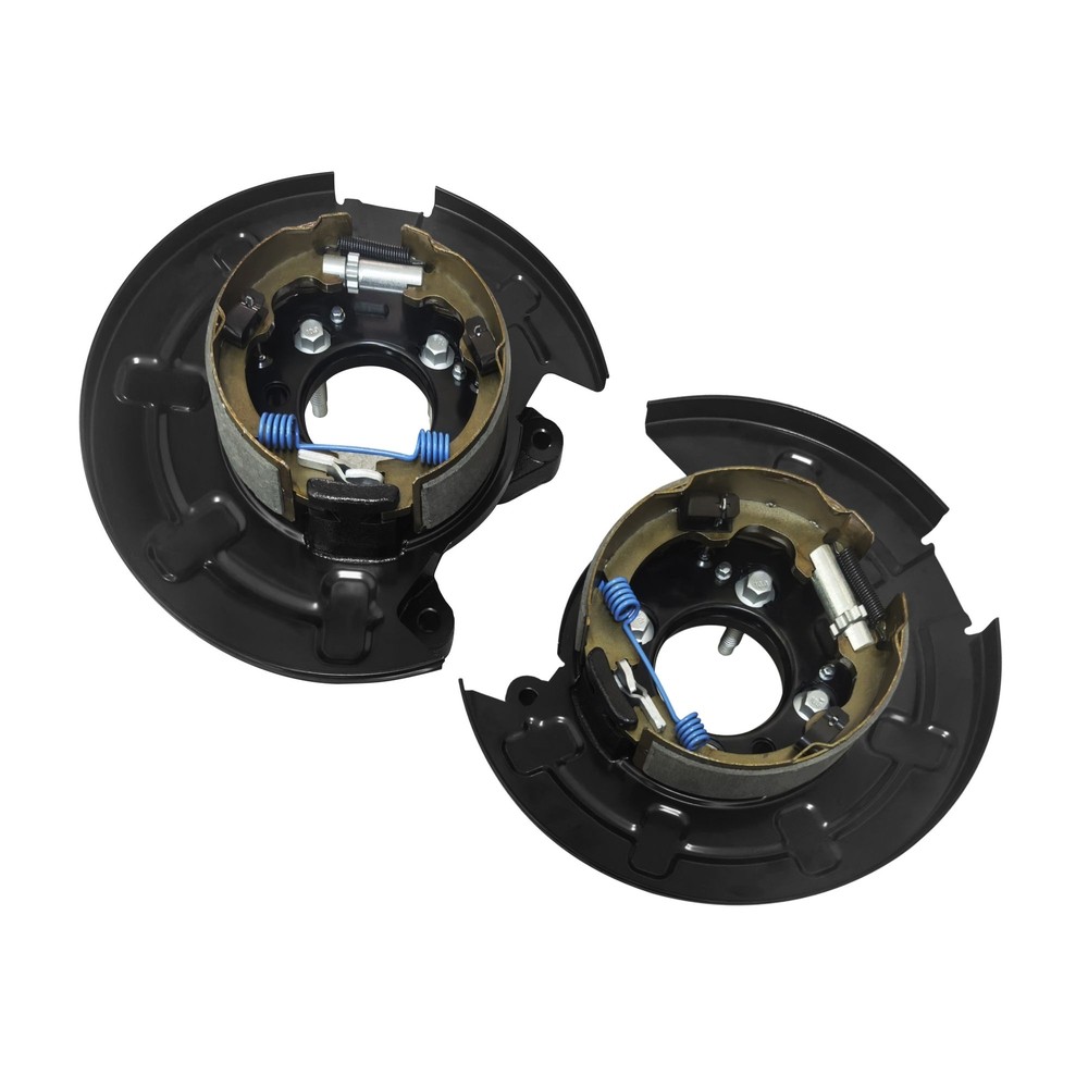 Rear Left & Right Black Brake Backing Plate Dust Shield for 2012-2020 Ford F-150