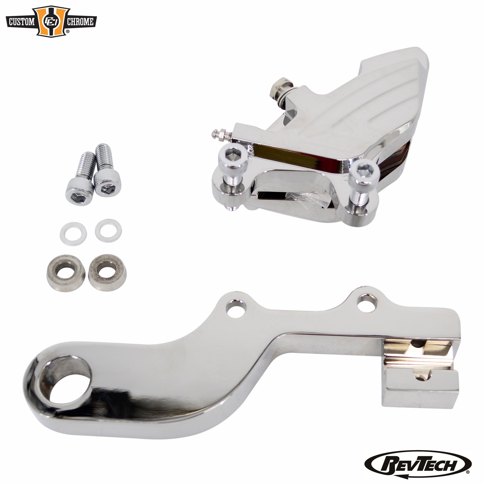 Chrome Rear Disc Brake Caliper Assembly Fit For Harley Sportster 2000-2004 XL