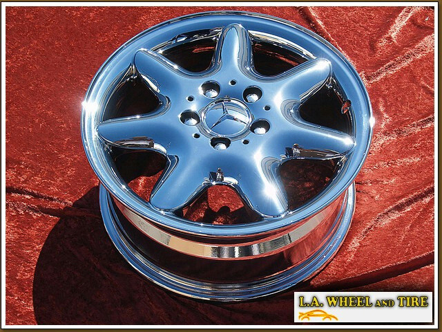 EXCHANGE SET OF 4 CHROME 16″ MERCEDES BENZ C240 C320 OEM WHEELS RIMS 65211
