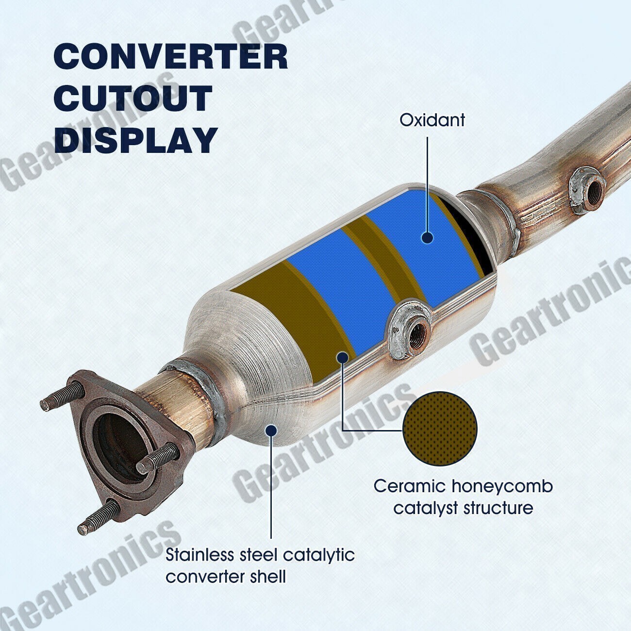 Catalytic Converter Bolt-on Connection for Honda CRV 2.4L Upstream Downstream