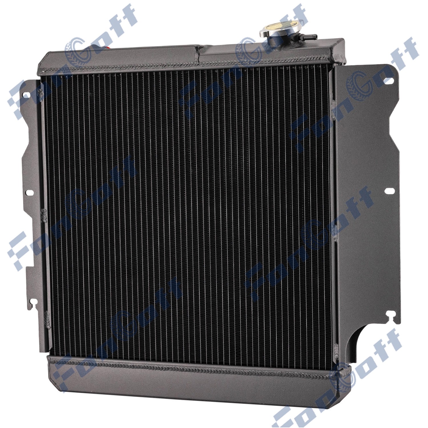 3-Row Aluminum Radiator Shroud Fan Fits 1987-2006 Jeep Wrangler TJ YJ L4 L6 New