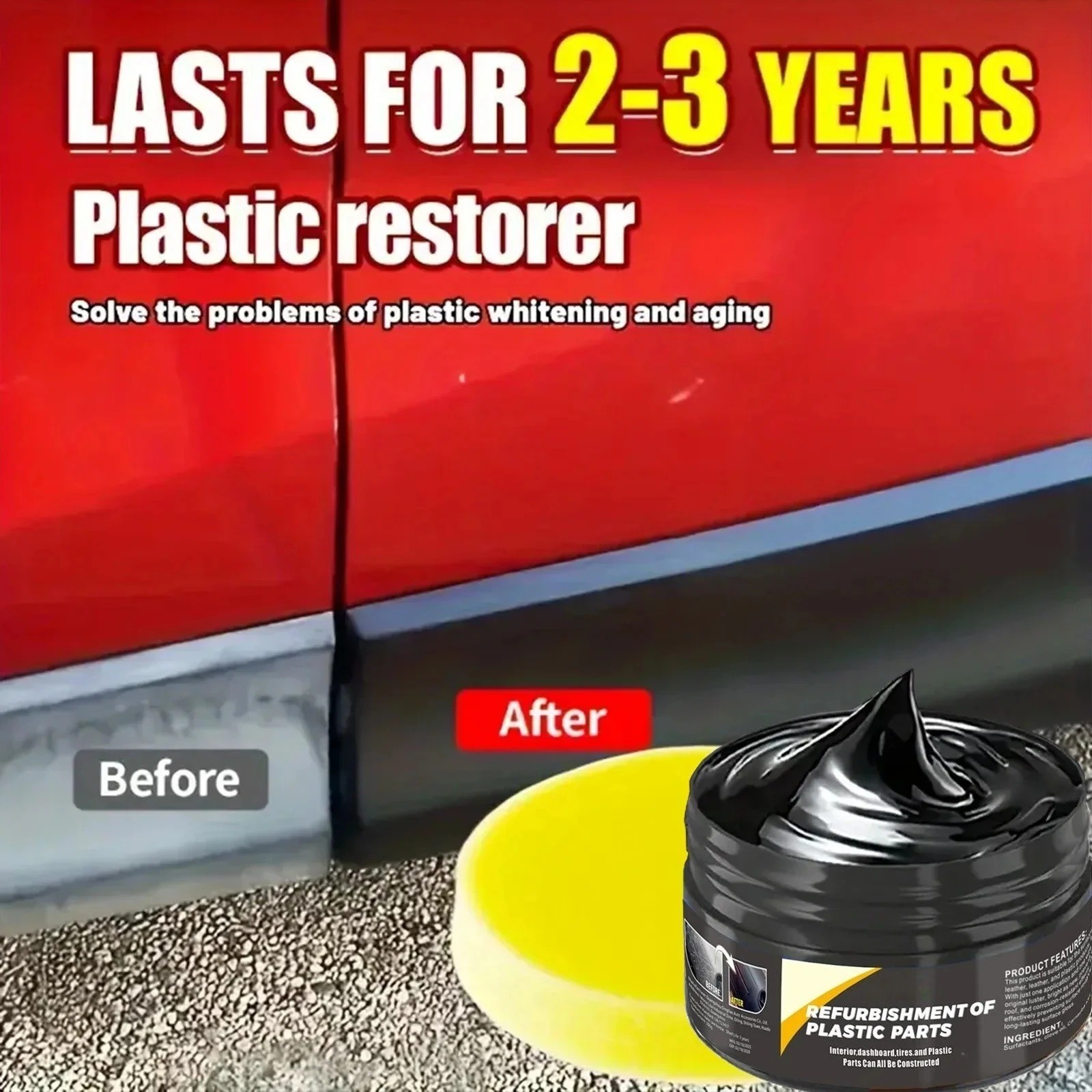 Car Interior Plastic Repair Scratch Remover Wax Polishing Repair Cream Sale