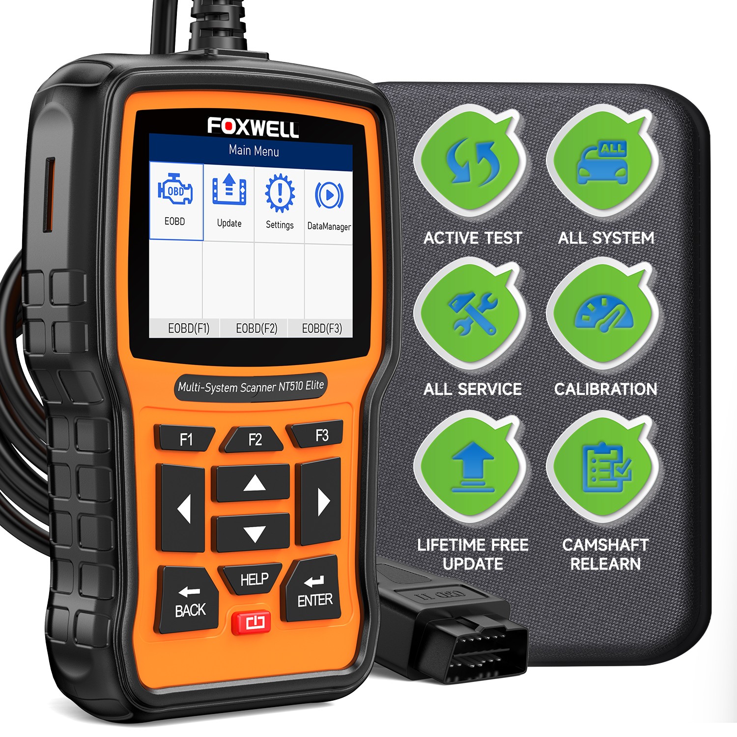 FOXWELL NT510Elite for Mitsubishi Bidirectional OBD2 Scanner Diagnostic Tool ABS