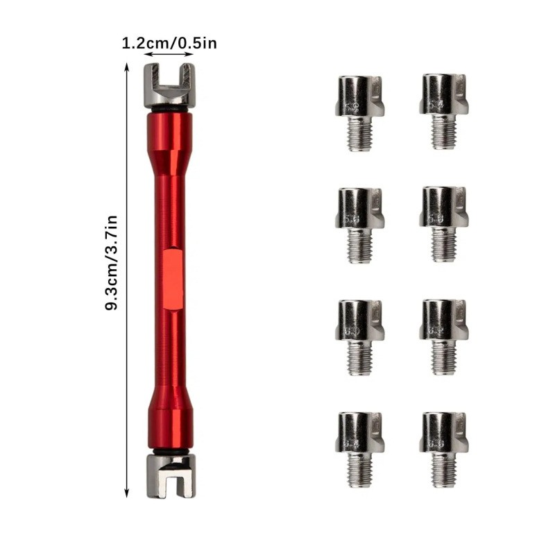Spoke Wrench Set Bicycle Spoke Wrench Set 10-piece Spoke Nipples Freestanding