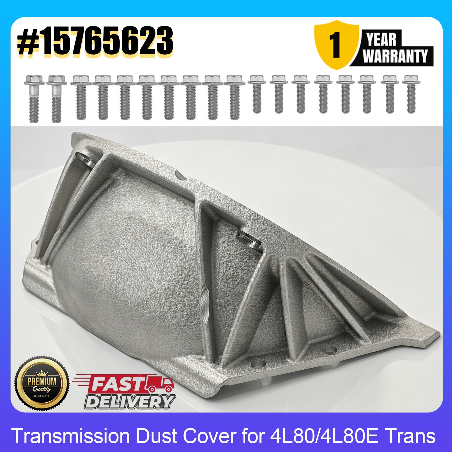 15765623 4L80/4L80E Trans Inspection Cover Transmission Dust Cover Kit w/ Bolts