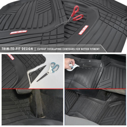 MOTORTREND Floor Mats – Front & Rear Liners Auto Accessories