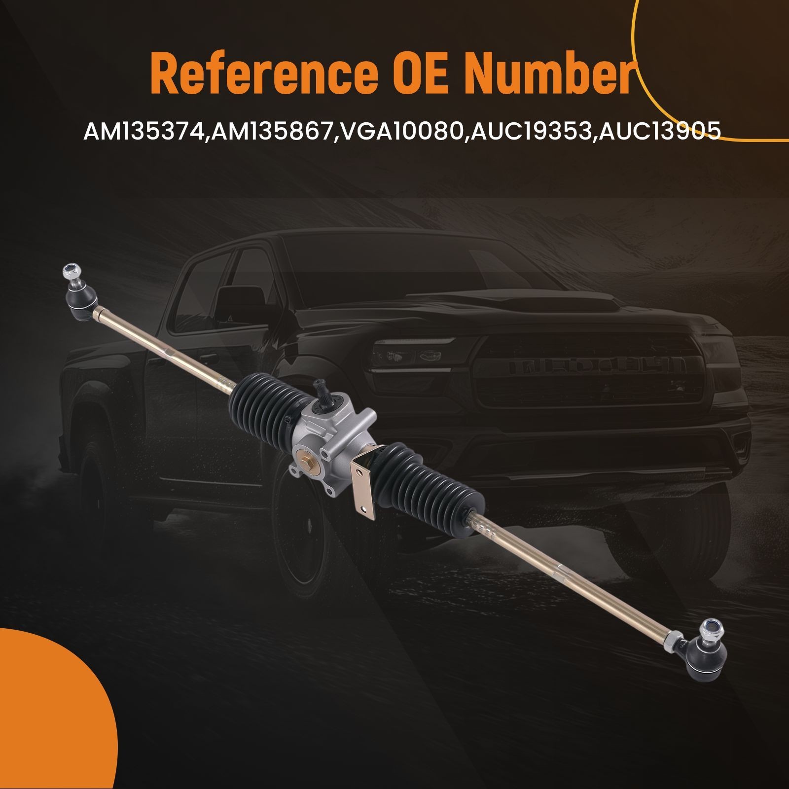 Steering Rack and Pinion for John Deere Gator HPX 4X2 4X4 Diesel Gas AM135374