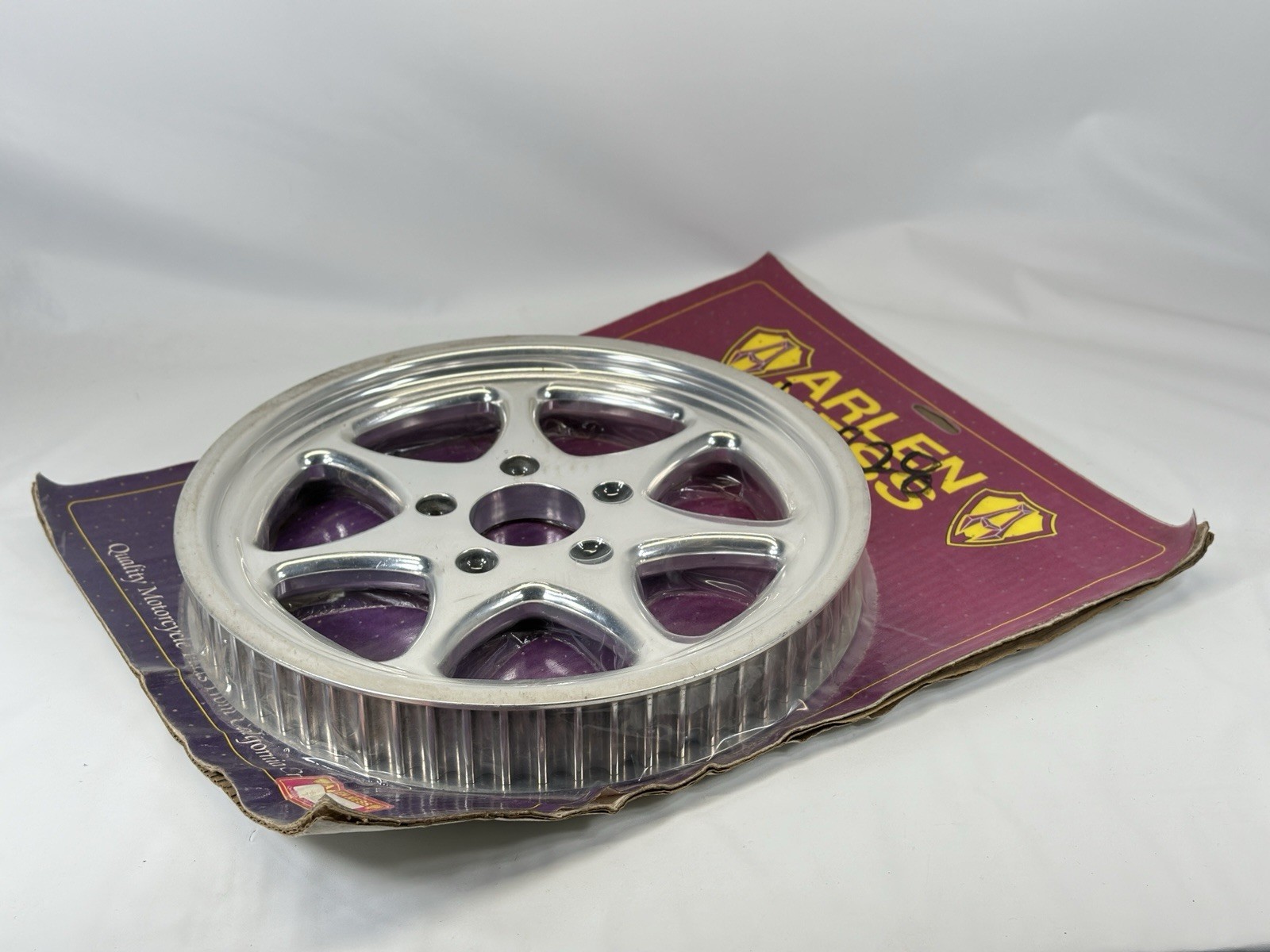 Arlen Ness Polished Smooth7 65t 1.5in Rear Belt Drive Pulley Pre-2000 Harley NOS