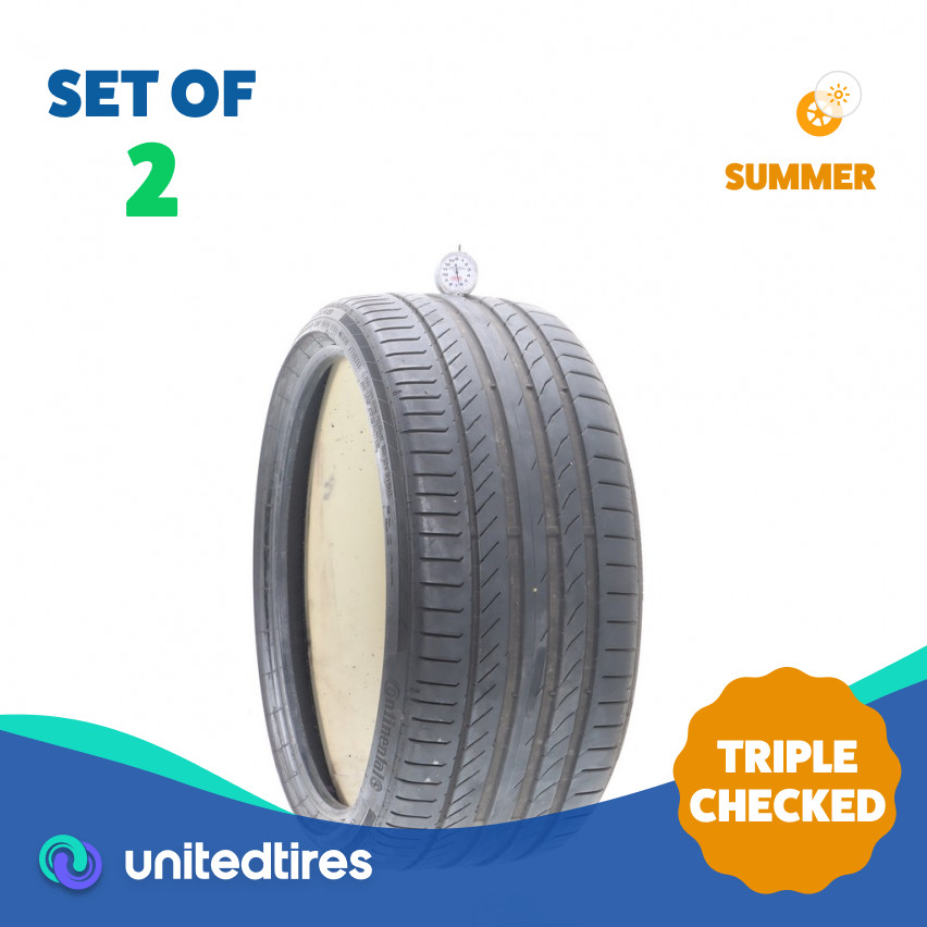 Set of (2) Used 265/30R20 Continental ContiSportContact 5P R01 (16SUA)