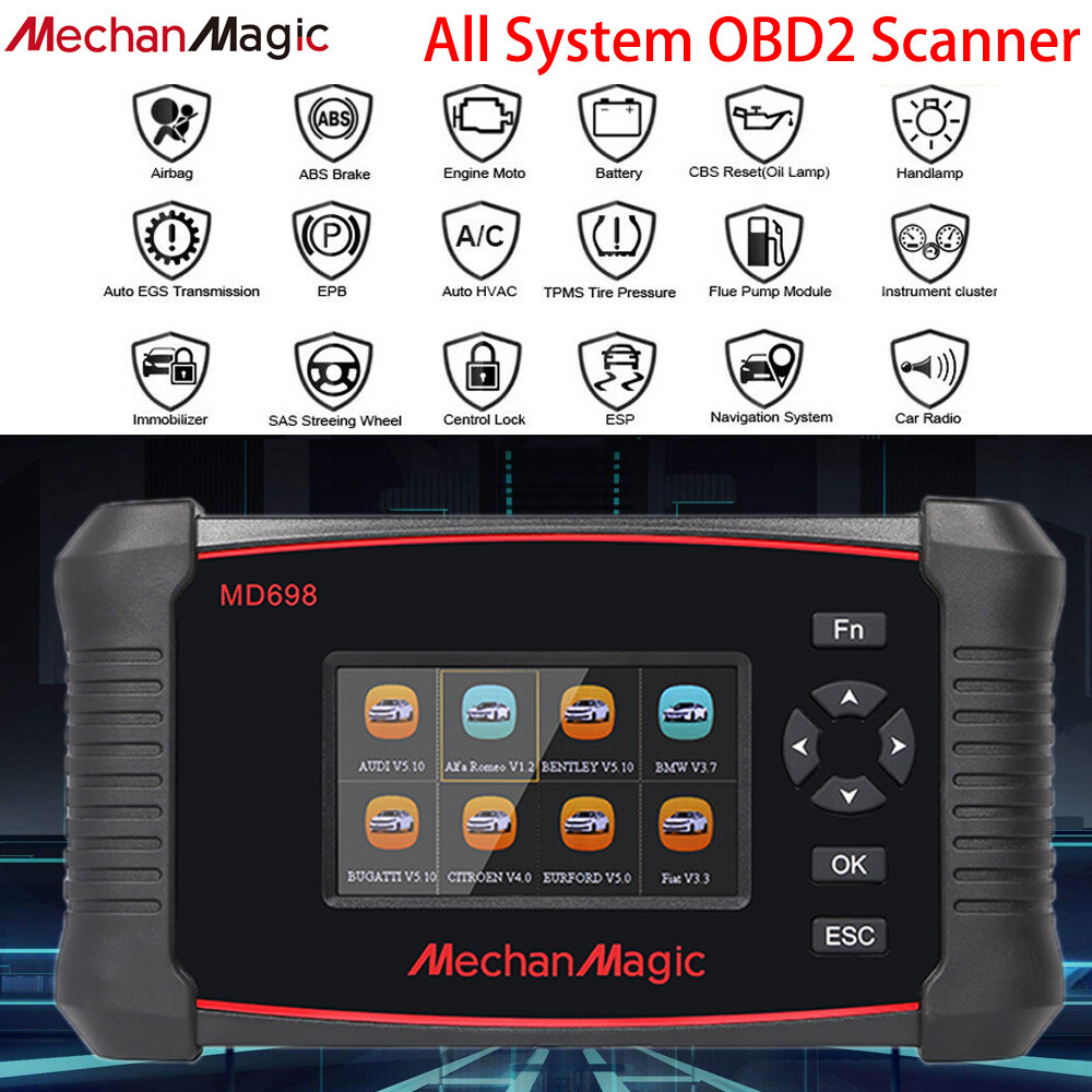 New Auto OBD2 Scanner TPMS Code Reader Prox Car Bidirectional Diagnostic Tool
