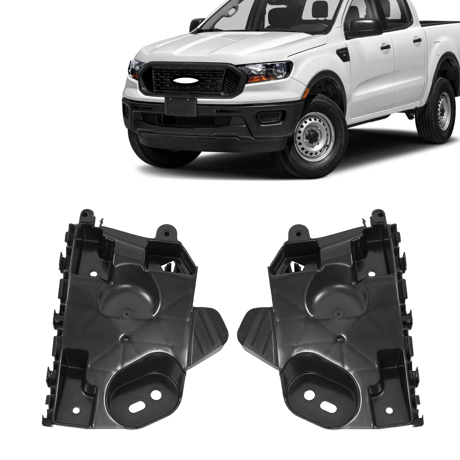 Set of 2 Front Bumper Bracket For 2019-2020 Ford Ranger Left & Right Side