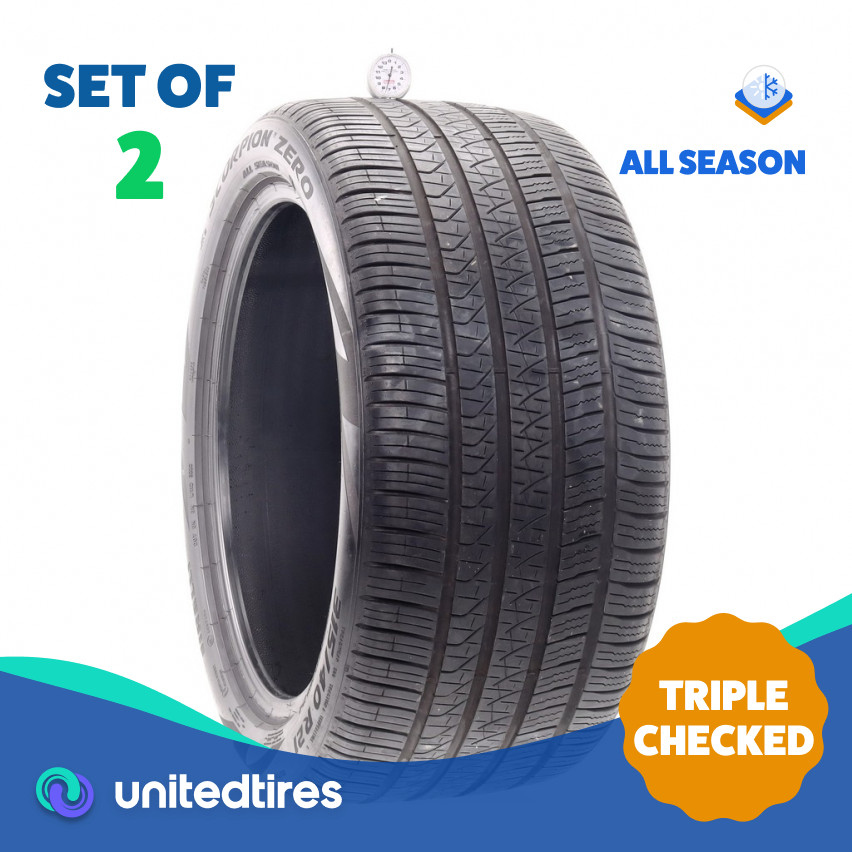 Set of (2) Used 315/40R21 Pirelli Scorpion Zero MO 111H – 7.5/32