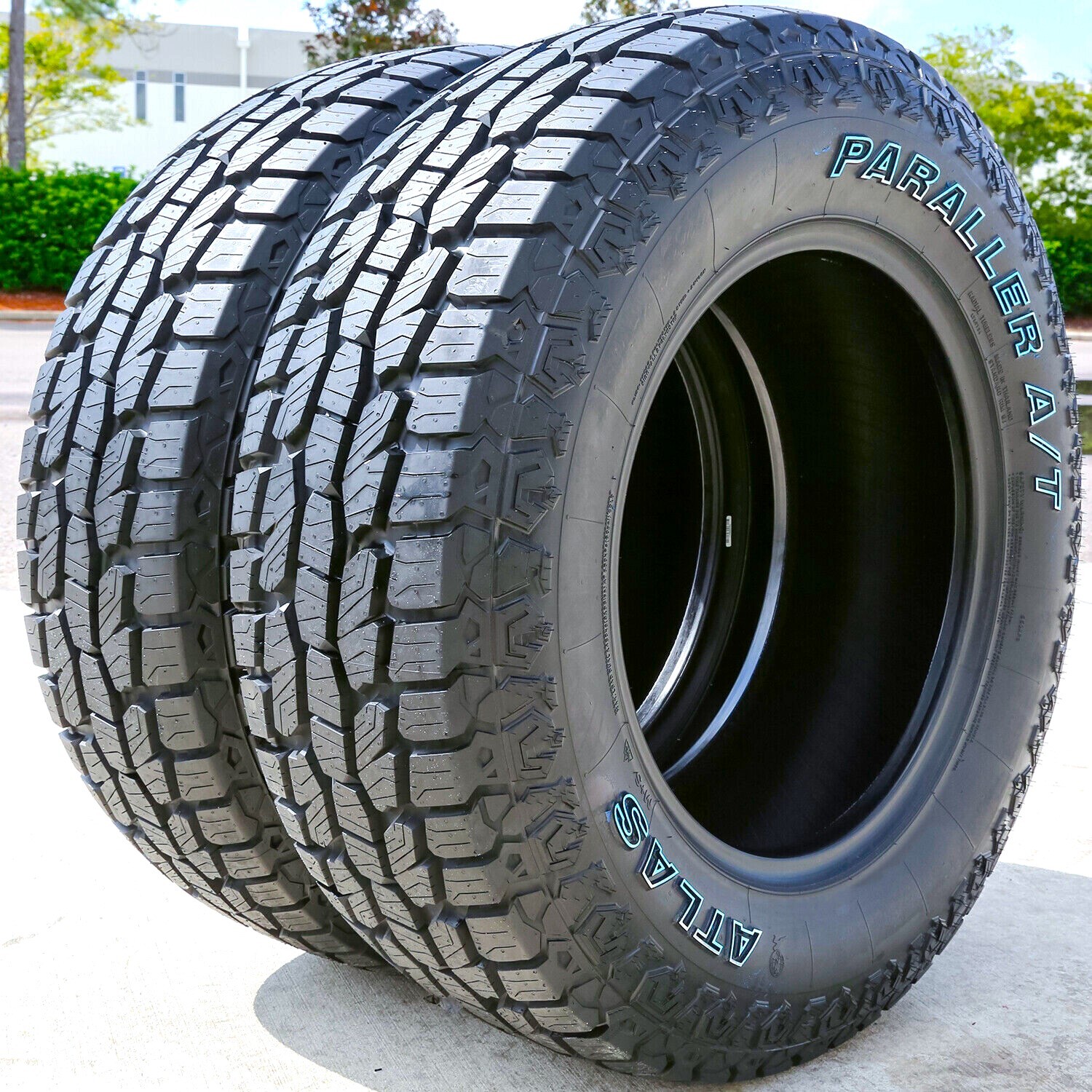 2 Tires Atlas Paraller A/T 245/75R16 111T (OWL) AT All Terrain