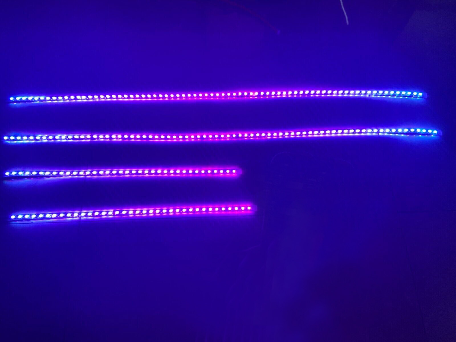 2pcs 4FT+ 2pcs 6.5FT Dream Color Chasing Lights Strips IP68 Waterproof Bluetooth