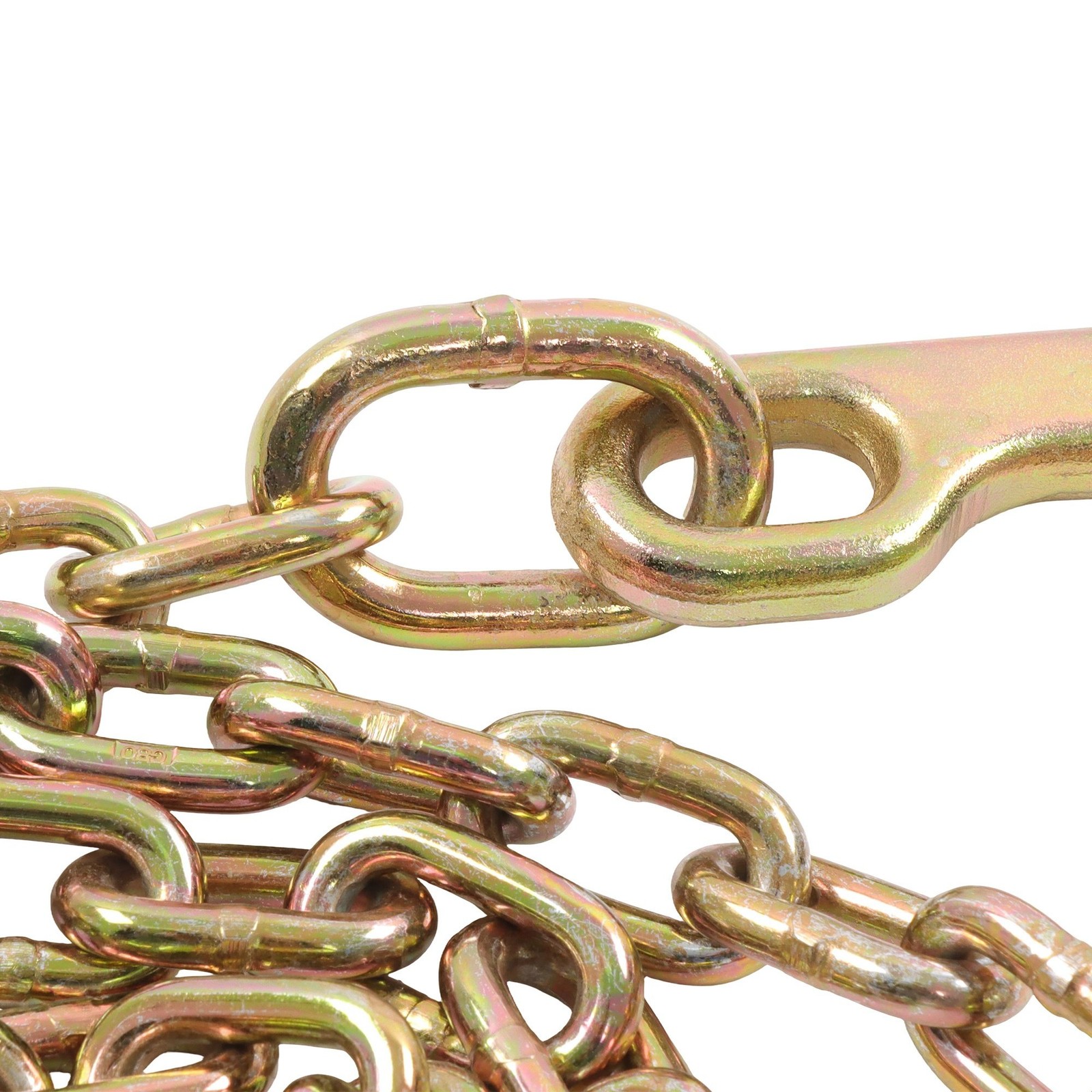 4 Pieces 4700Lbs J Hook Chain Tow Chain 5/16″×8′ G80 With 15″ JRT Hook Grab Hook