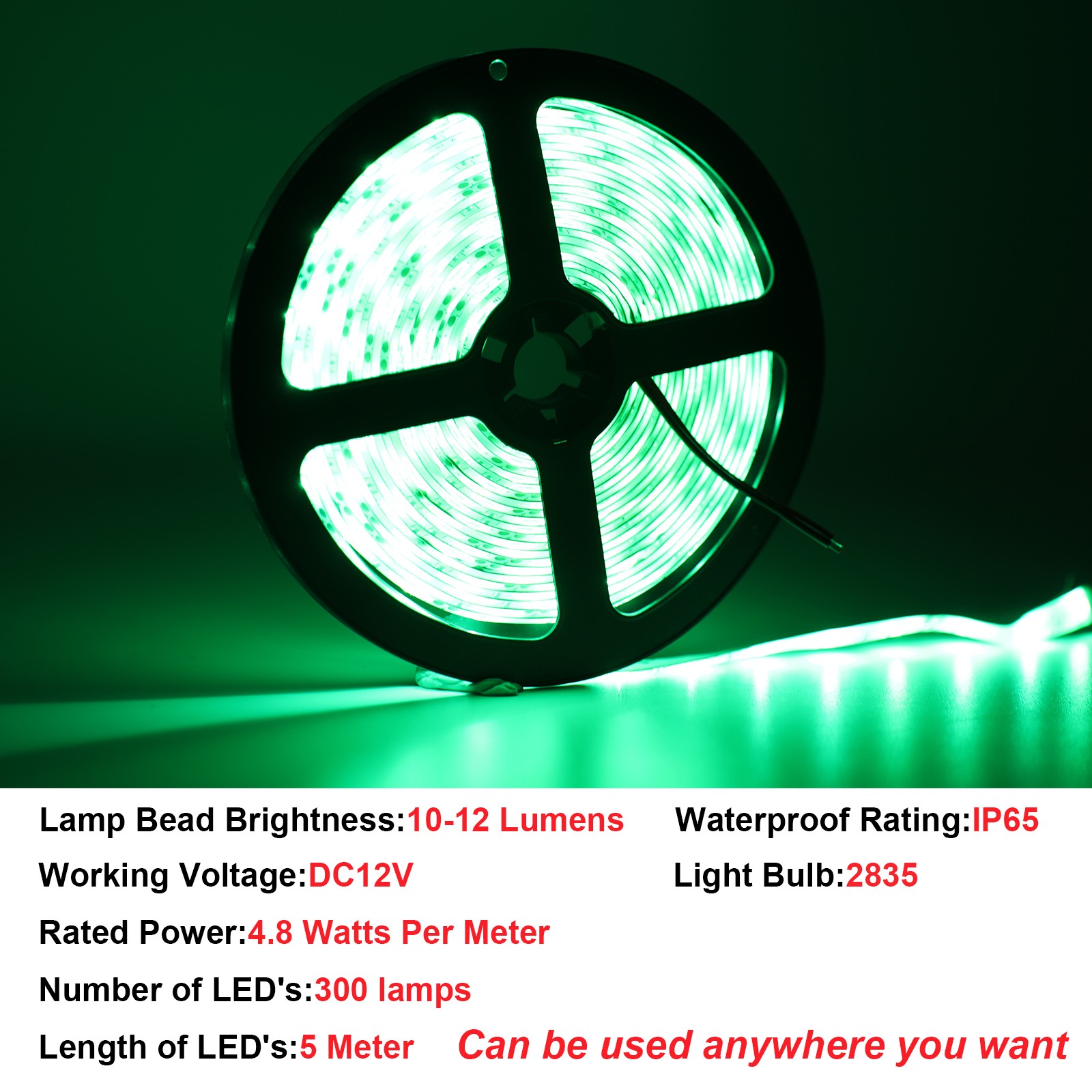GREEN LED Boat Light Deck Waterproof IP67 Bow Trailer Pontoon Lights Kit Marine