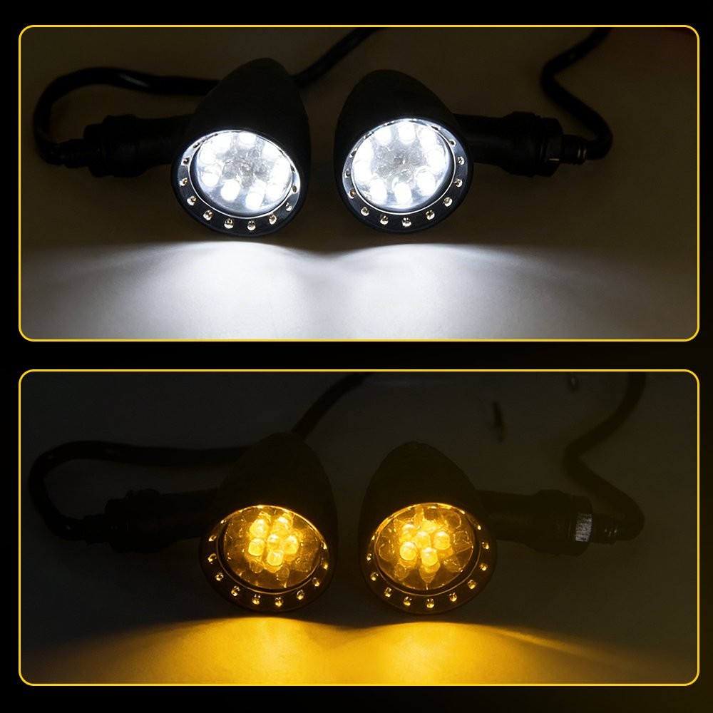 4x Motorcycle LED Turn Signal Blinker Light For Honda Shadow Aero 1100 VT1100C3