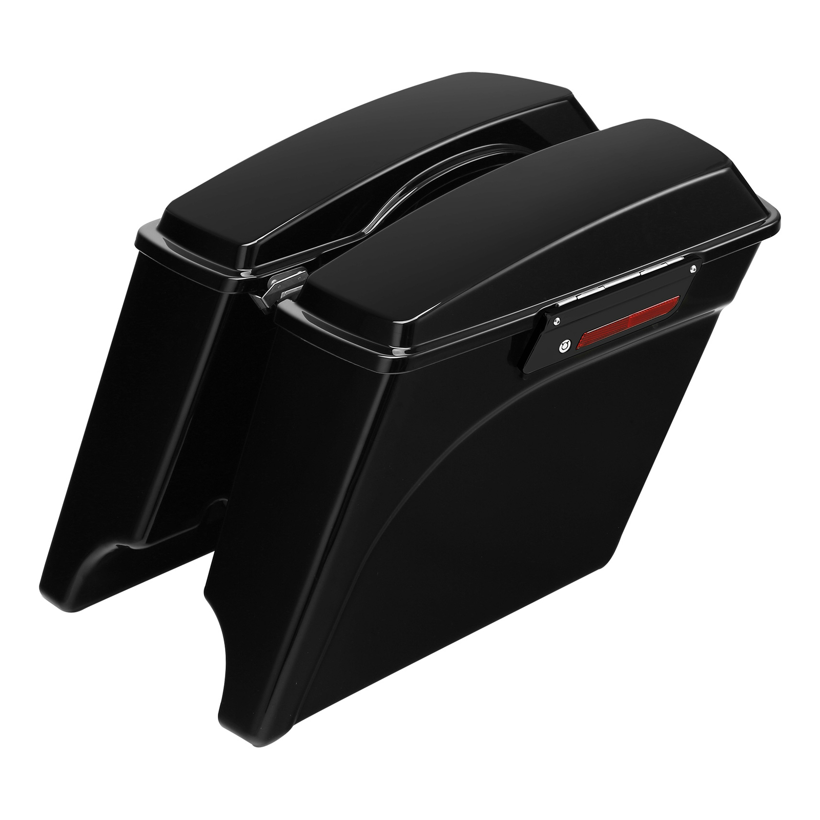 5″ Stretched Hard Saddlebags Fit For Harley Electra Street Road Glide 1993-2013