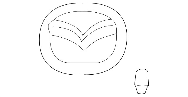 Genuine Mazda Deck Lid Emblem NF79-51-730