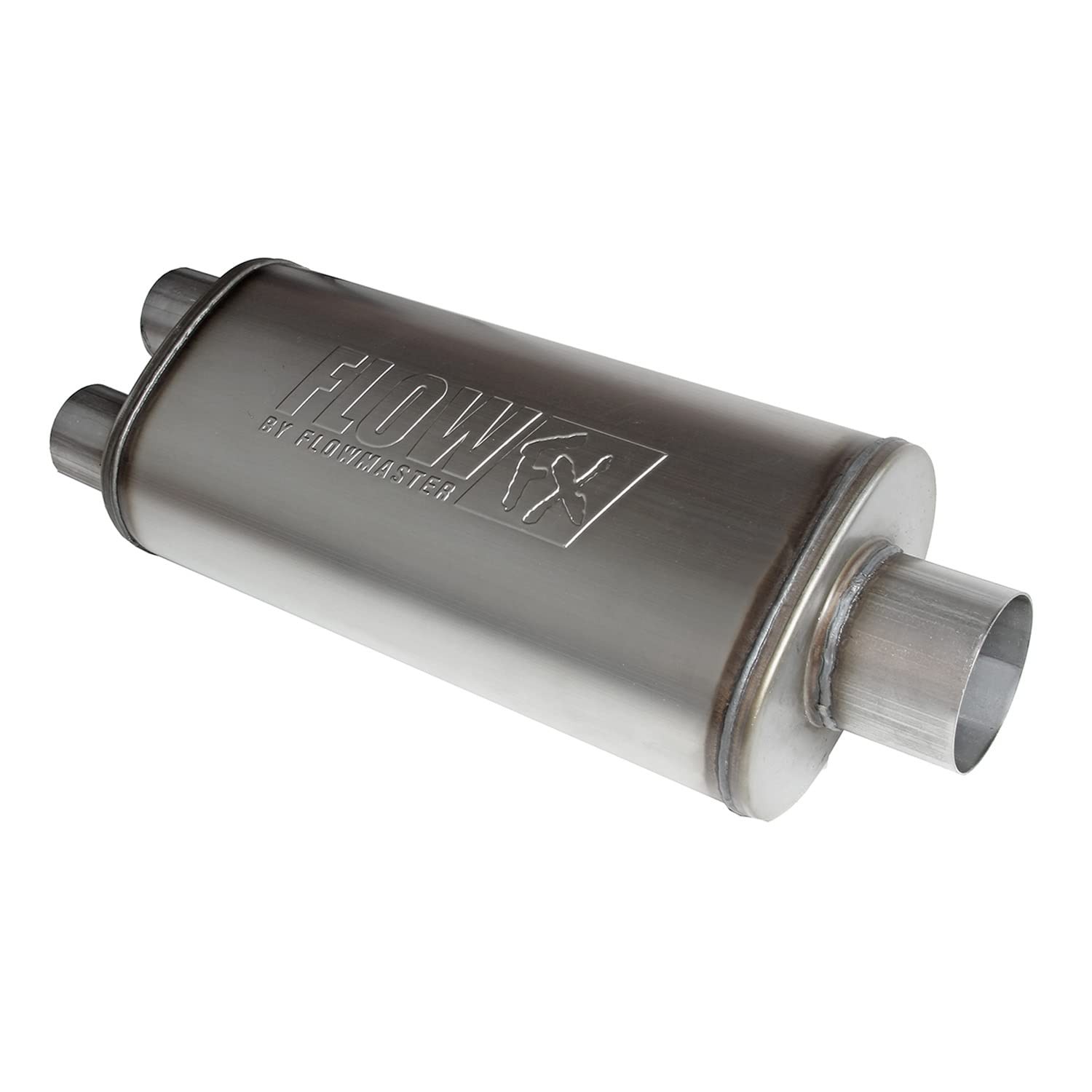 Flowmaster 72587 FlowFX Muffler 3.5″ Center Inlet/2.5″Dual Outlet Moderate Sound