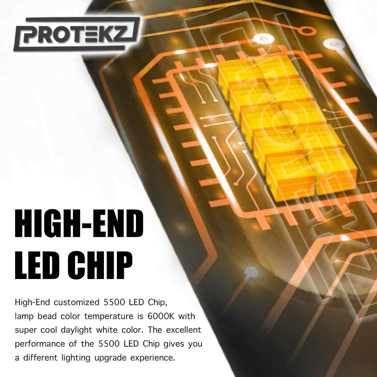Protekz LED Headlight Kit 9007 HB5 High & Low 6000K CREE 120000LM COB CREE Chip
