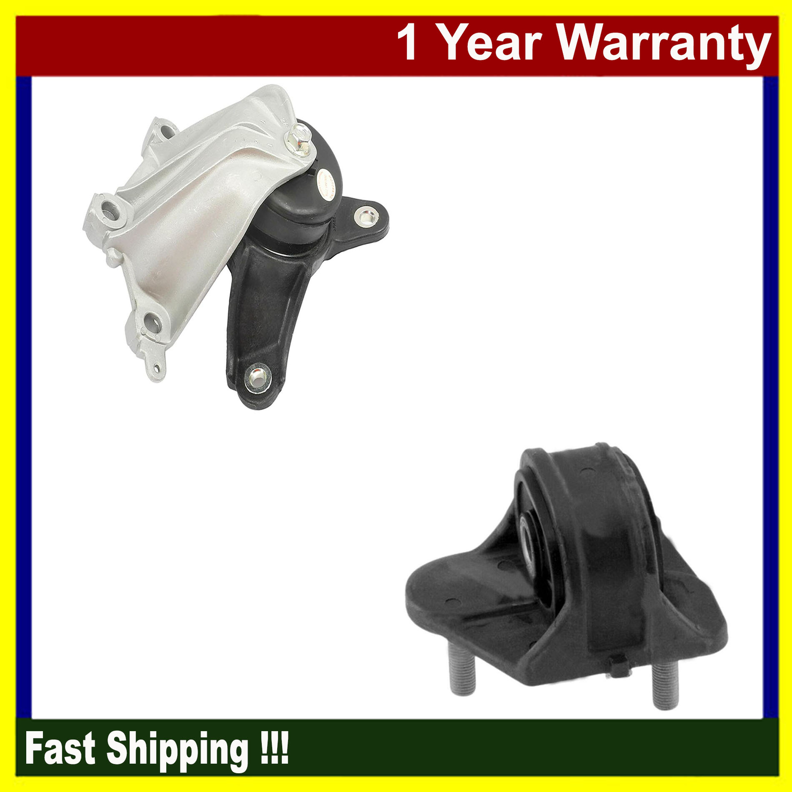 Upper & Lower Auto Trans Mount with Bracket For Acura TL 12-14 3.5L 3.7L Set