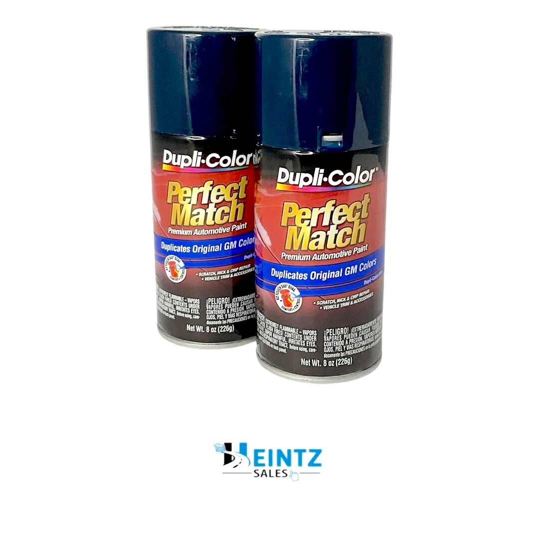 Duplicolor BGM0541 Perfect Match GM Dark Blue 8oz Aerosol 29 WA7349, 42 (2 PACK)