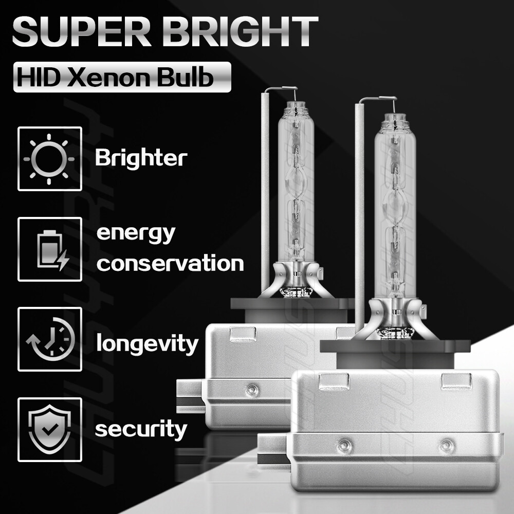 Front HID Headlight Bulb FIT For Ford Mustang 2010-2017Low&High Beam 6000K WHITE