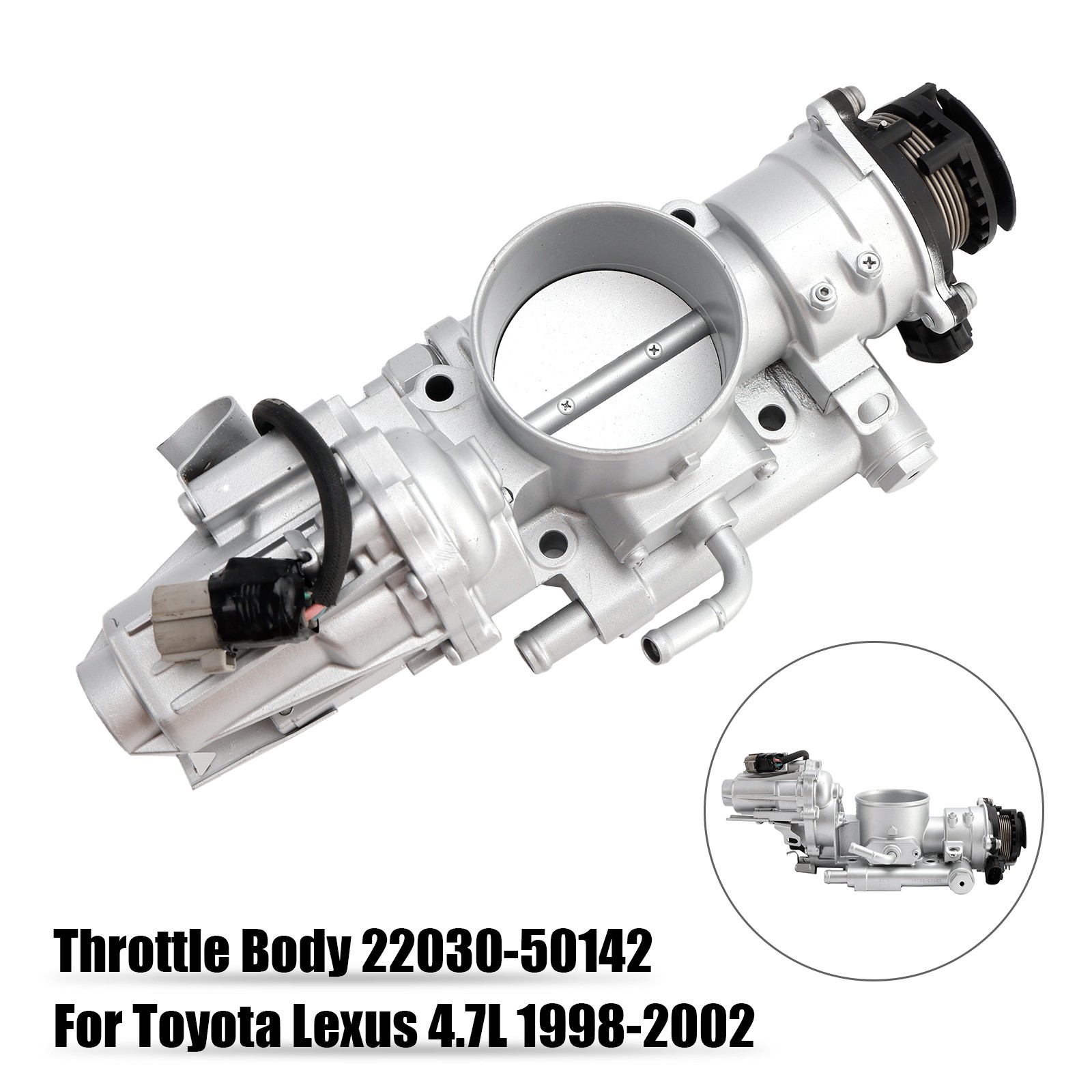 Throttle Body 22030-50142 For Toyota Land Cruiser Lexus LX470 4.7L 1998-2002 01