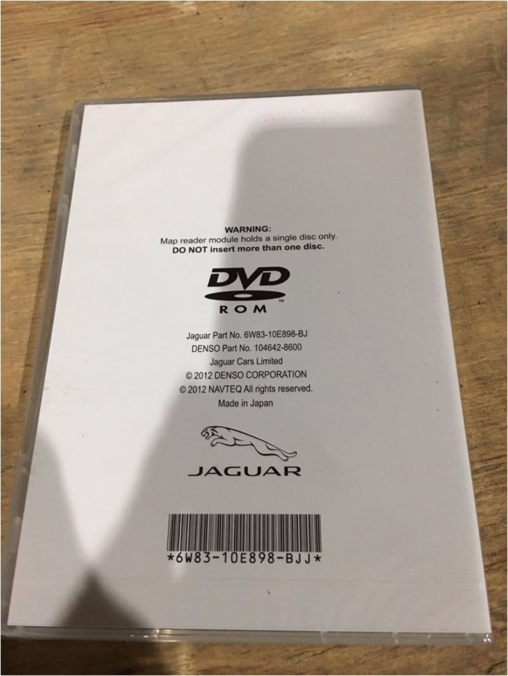 Jaguar XK (2006-14) USA CANADA NAV DVD 2012-2013 C2P14855 6W8310E898BJ