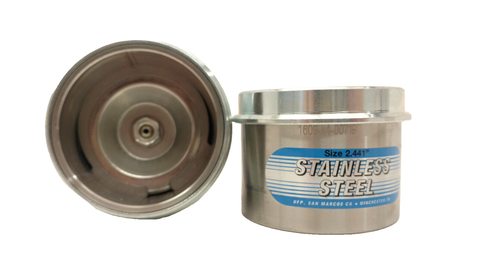 Trailer Bearing Buddy, Stainless Steel, 5200# axle 2.44