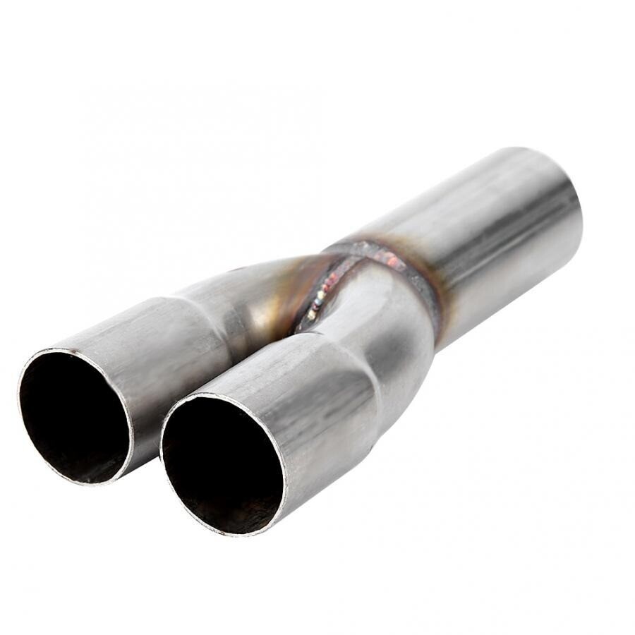 2-1 T304 Steel Exhaust Merge Collector Dual 1.5″ ID Inlet Single 1.75″ OD Outlet