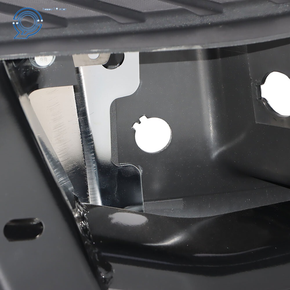 Chrome Steel Rear Bumper Assembly Fit For 2009-2014 Ford F150 W/Sensor Holes