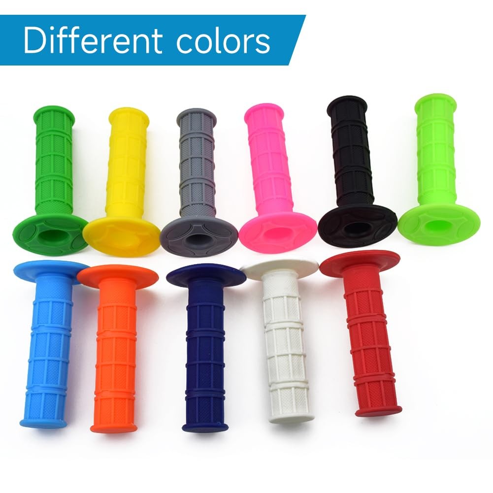 HIAORS Universal 22mm 7/8″ Handlebar Grip Soft Rubber Hand Grips 7/8″, Purple