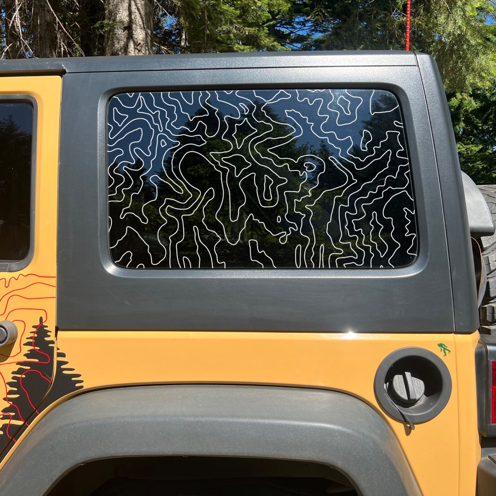 28.5×17 inch Topographic Map Decal