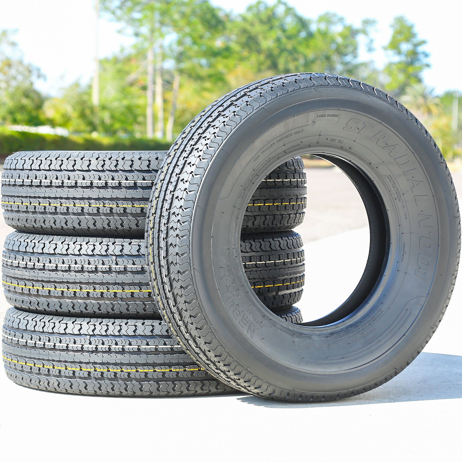 4 Tires Nebula ST Radial N’ 001 Semi-Steel ST 225/75R15 Load E 10 Ply (Thailand)