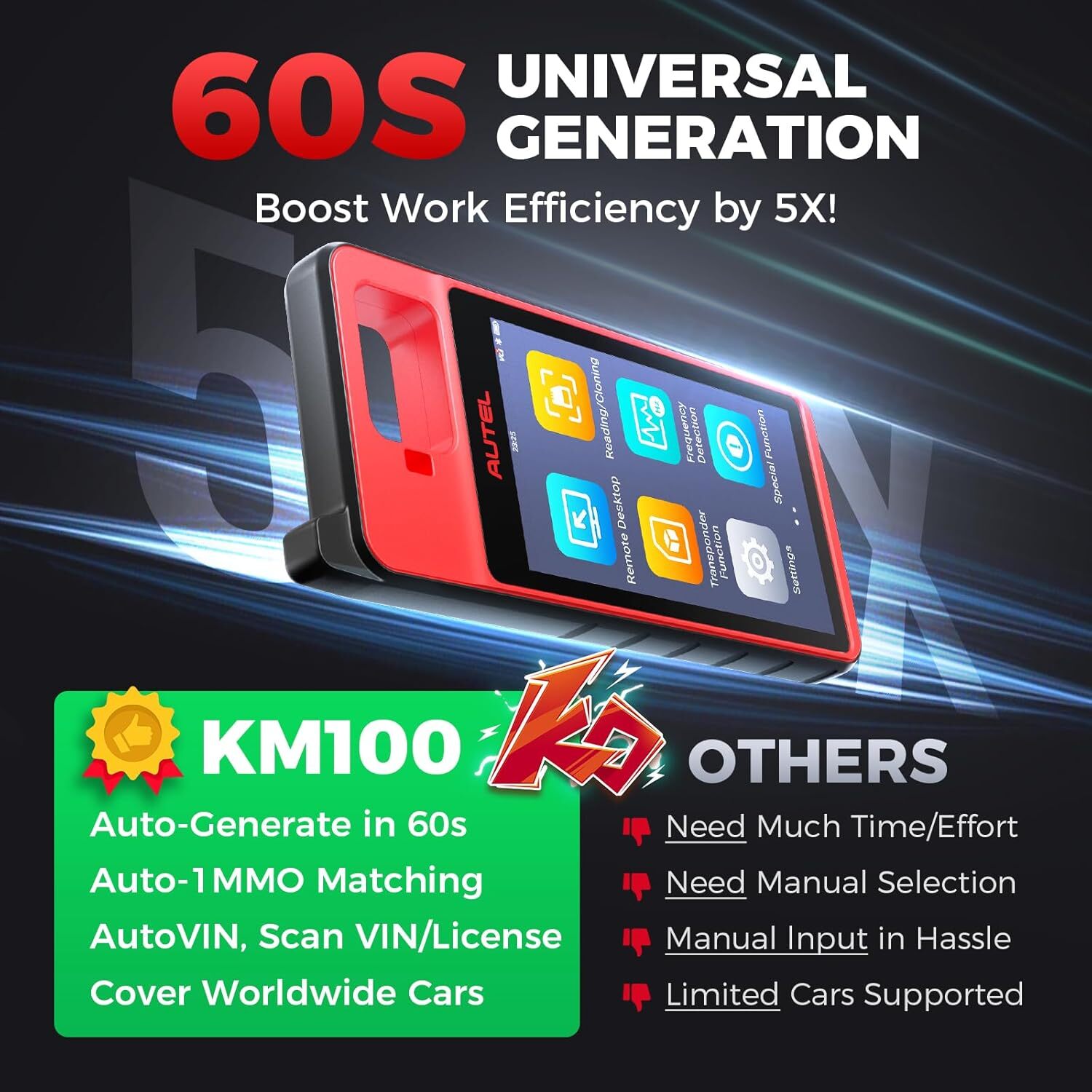 2026 Autel MaxiIM KM100 Key FOB PROGRAMMING Key Generation IMMObilizer 60S