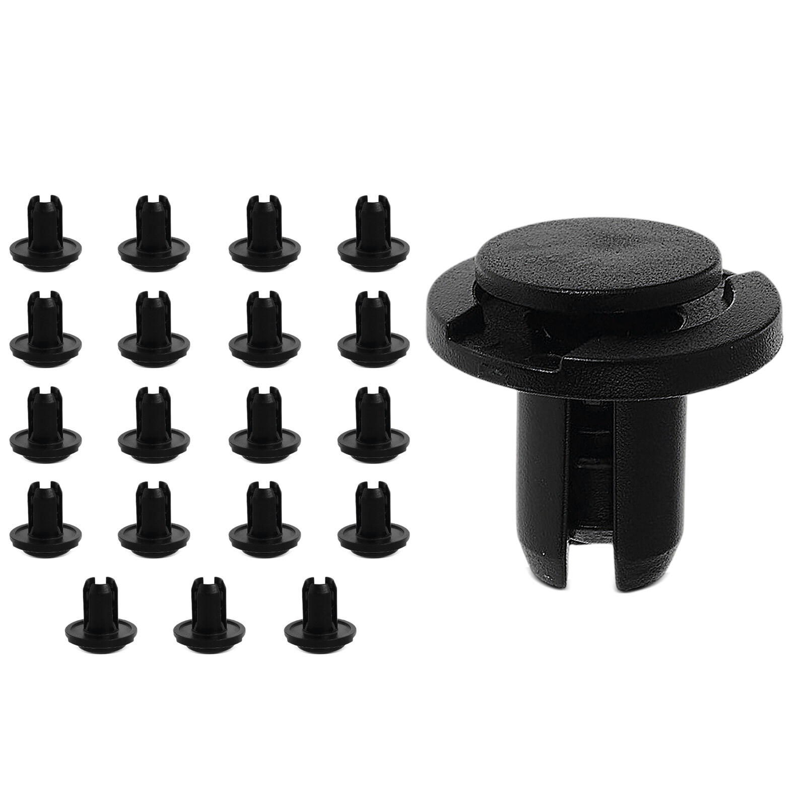 A-Premium 20Pcs 10mm Nylon Grille Mounting Push-Type Retainer for Honda Civic
