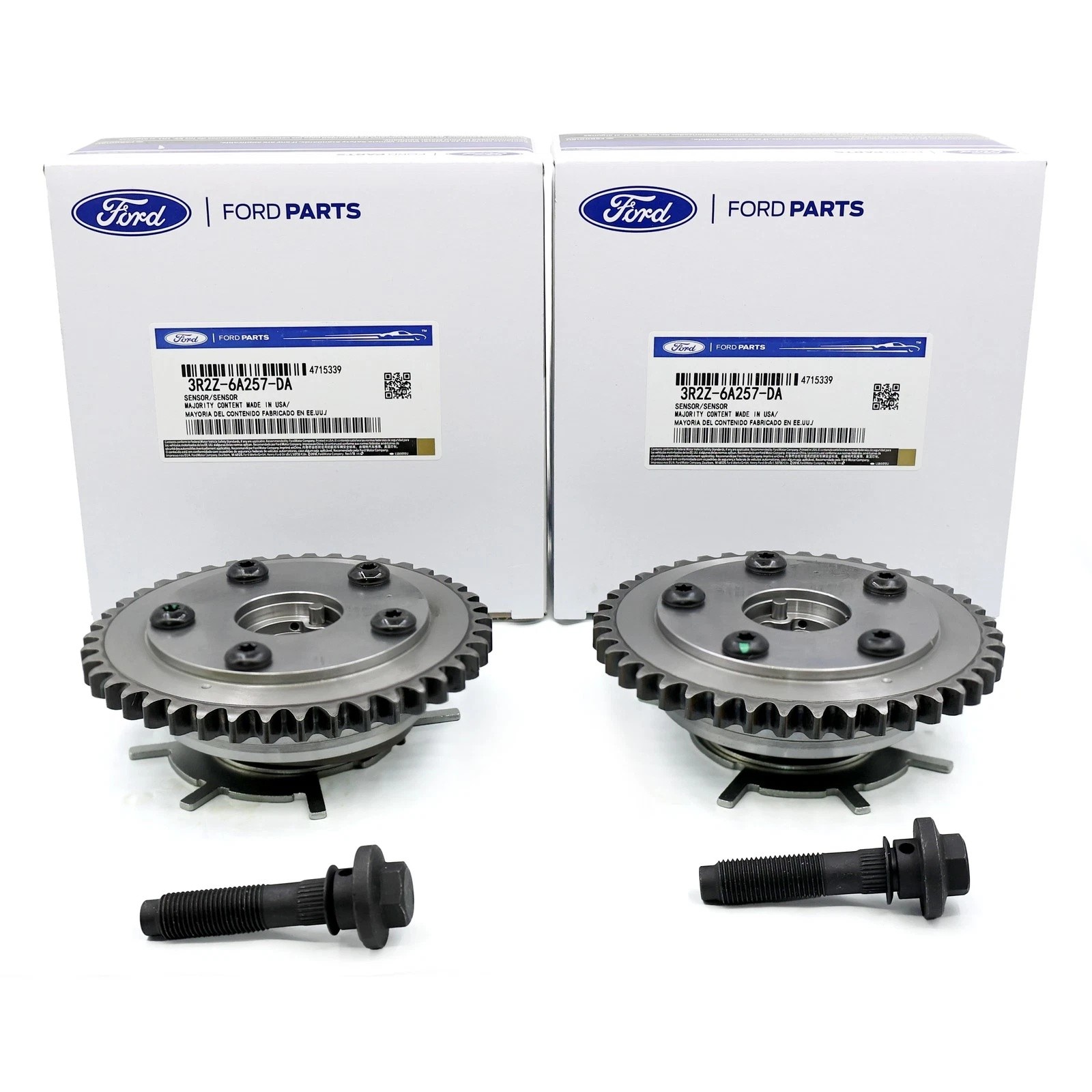 2PCS NEW Camshaft Phaser Sprocket 3R2Z-6A257-DA For Ford 5.4L 4.6L 3V F-150