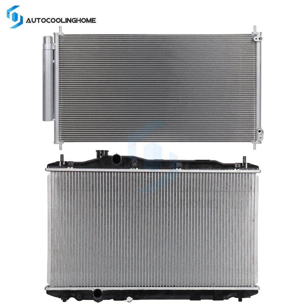 Cooling Radiator And AC Condenser Fits 2012 2013 2014 2015 Honda Civic